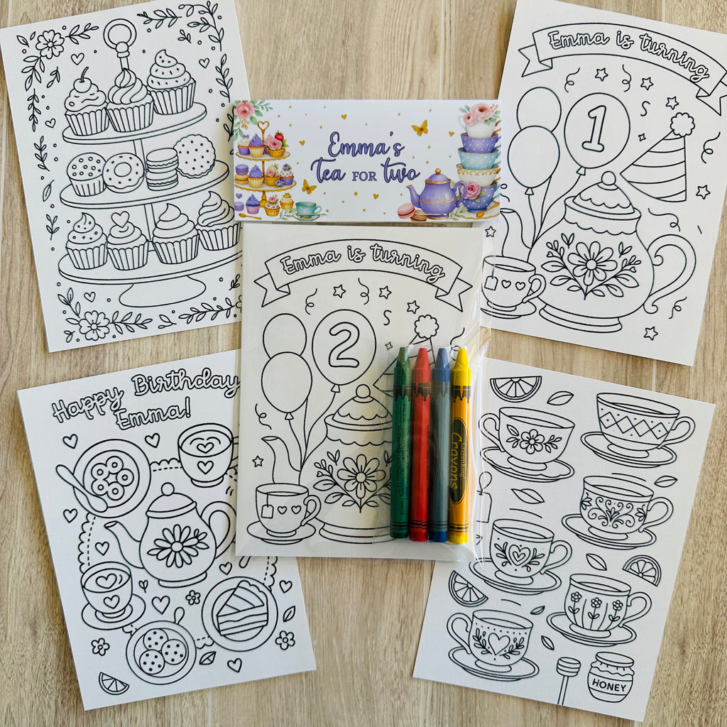 Tea Party Birthday Favor