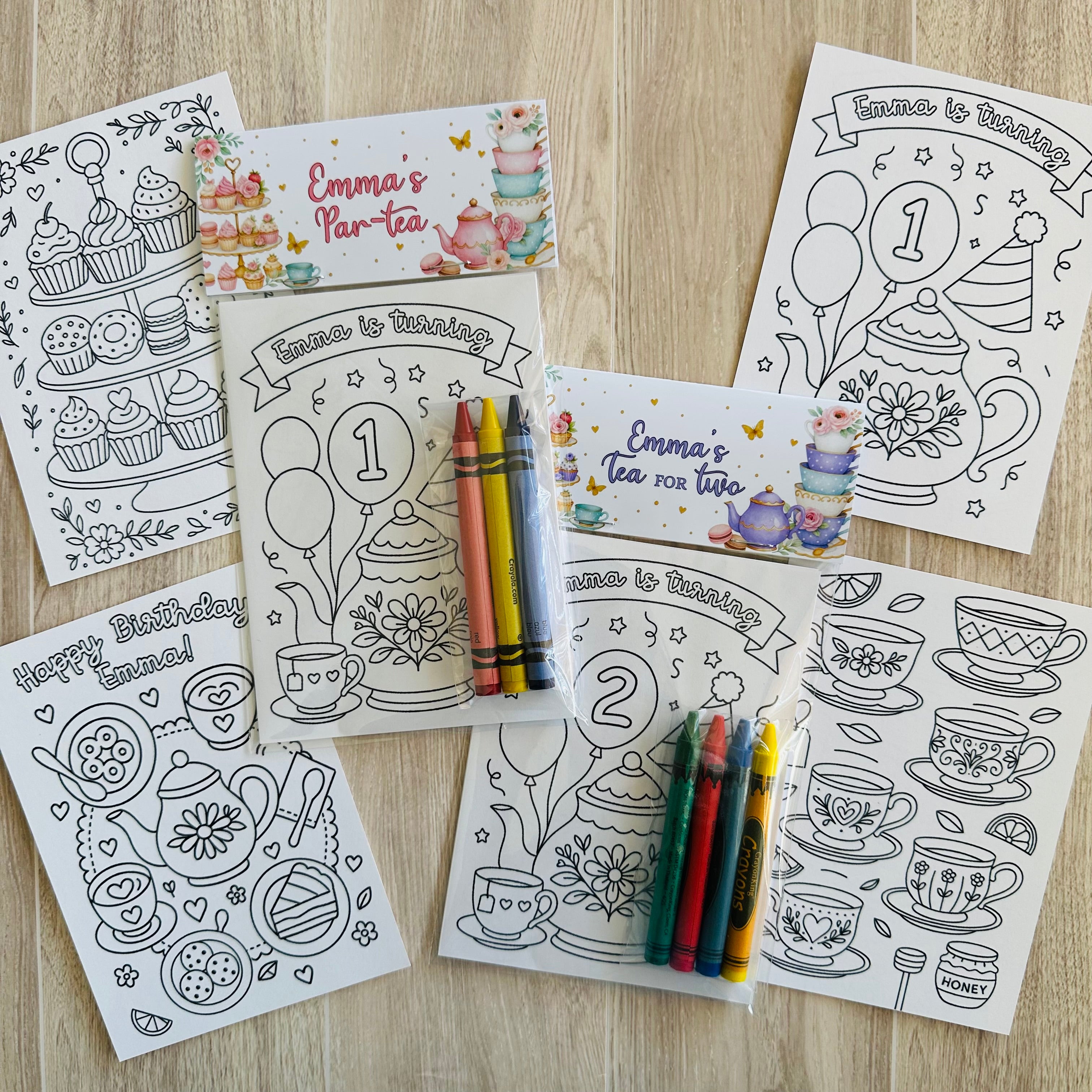 Tea Party Birthday Favor