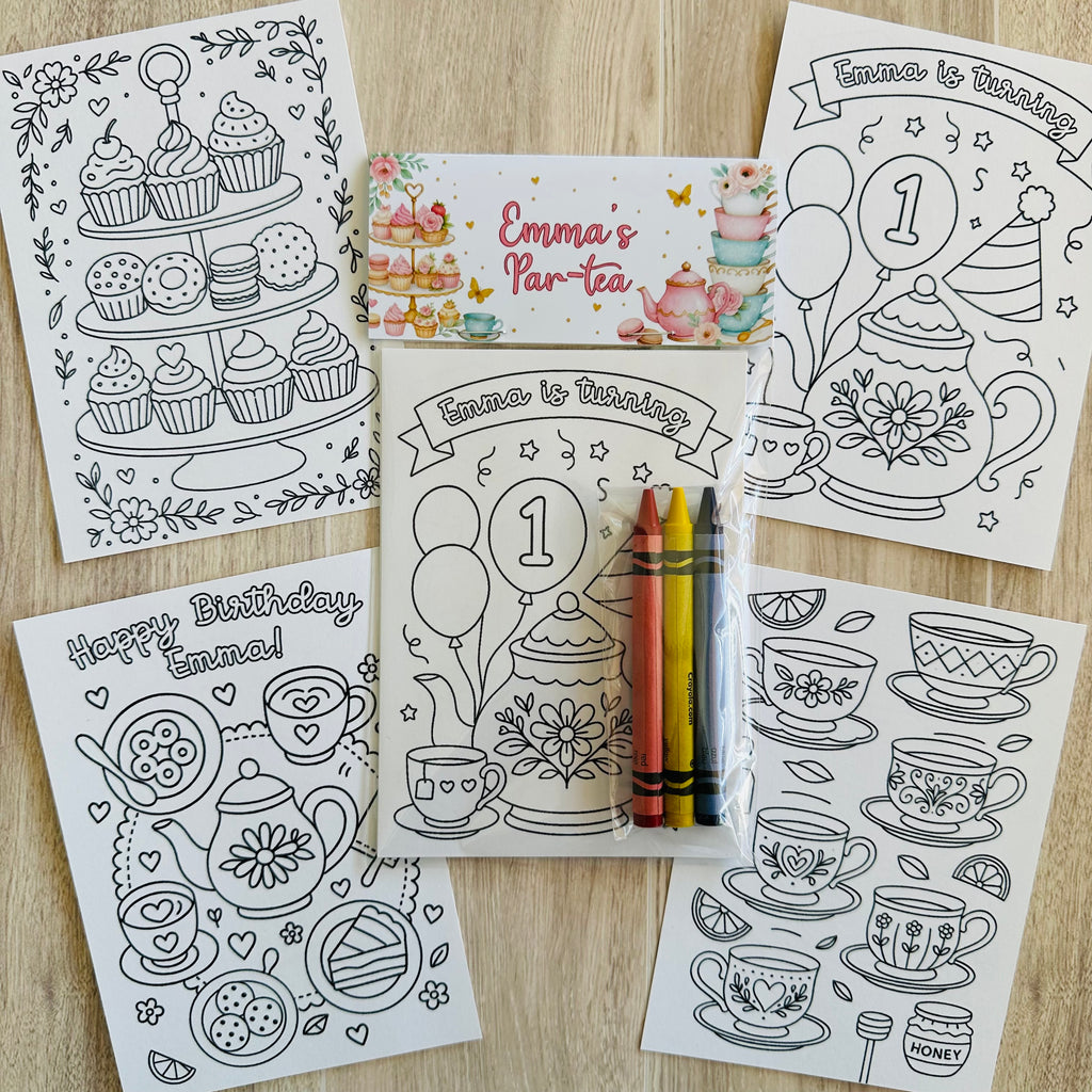 Tea Party Birthday Favor