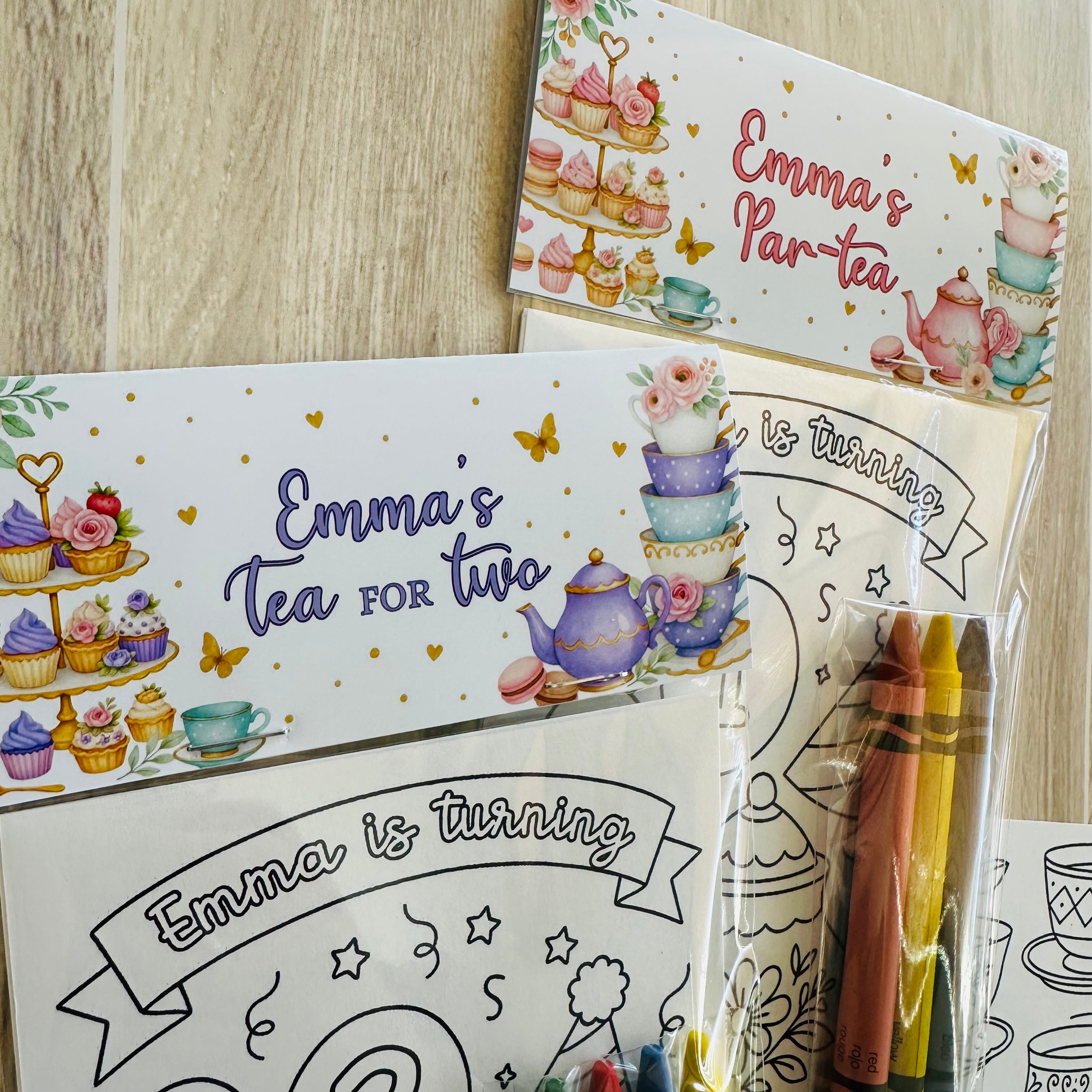 Tea Party Birthday Favor