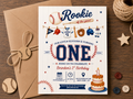 Rookie Year Invite Template