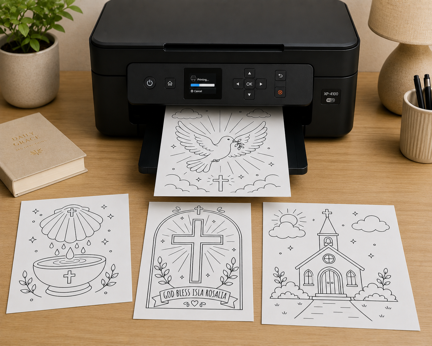 Baptism Coloring Pages