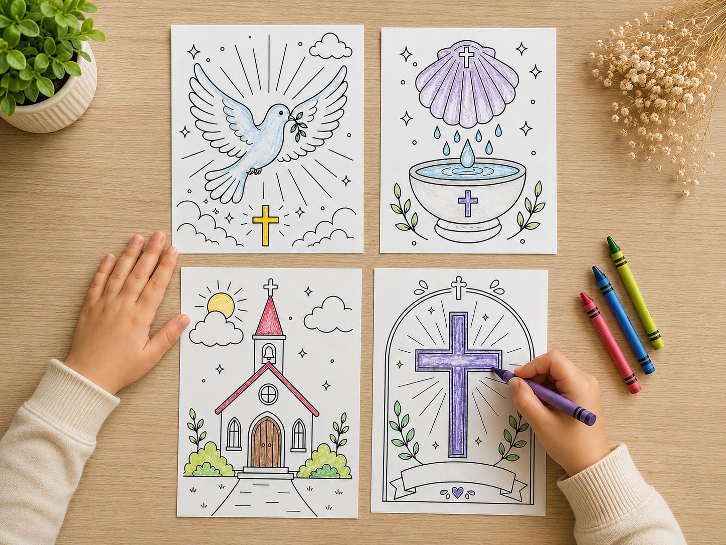 Baptism Coloring Pages