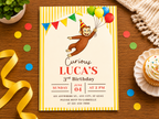 Curious George Invite Template