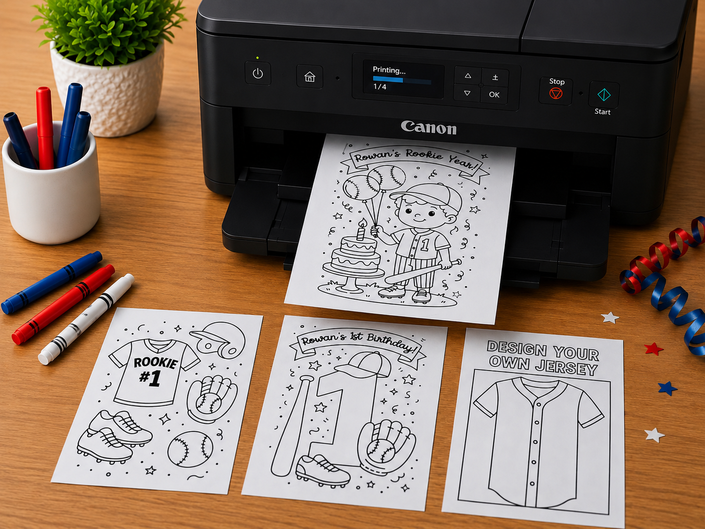 Rookie Year Coloring Pages
