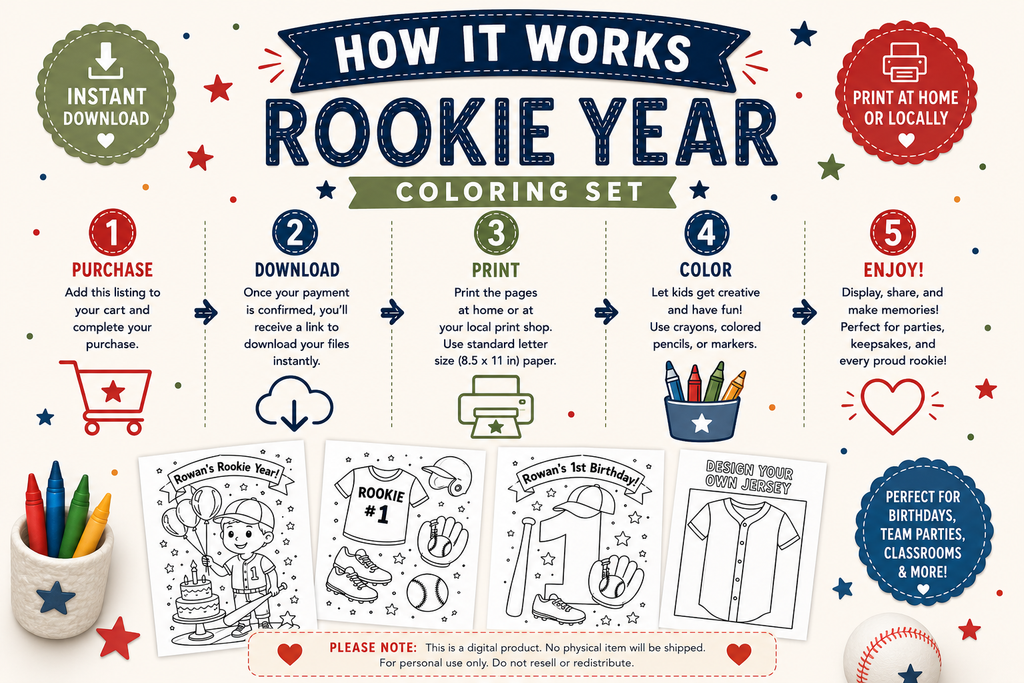 Rookie Year Coloring Pages