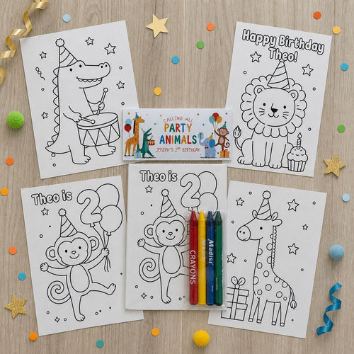 Calling All Party Animals Coloring Pack