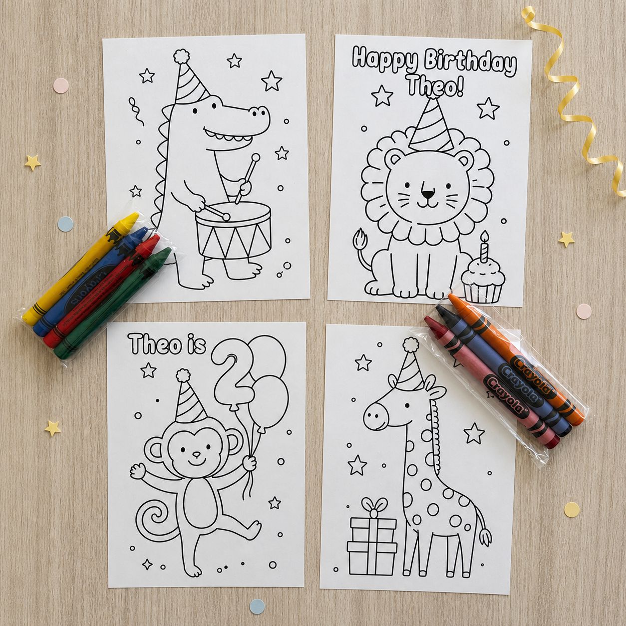 Calling All Party Animals Coloring Pack