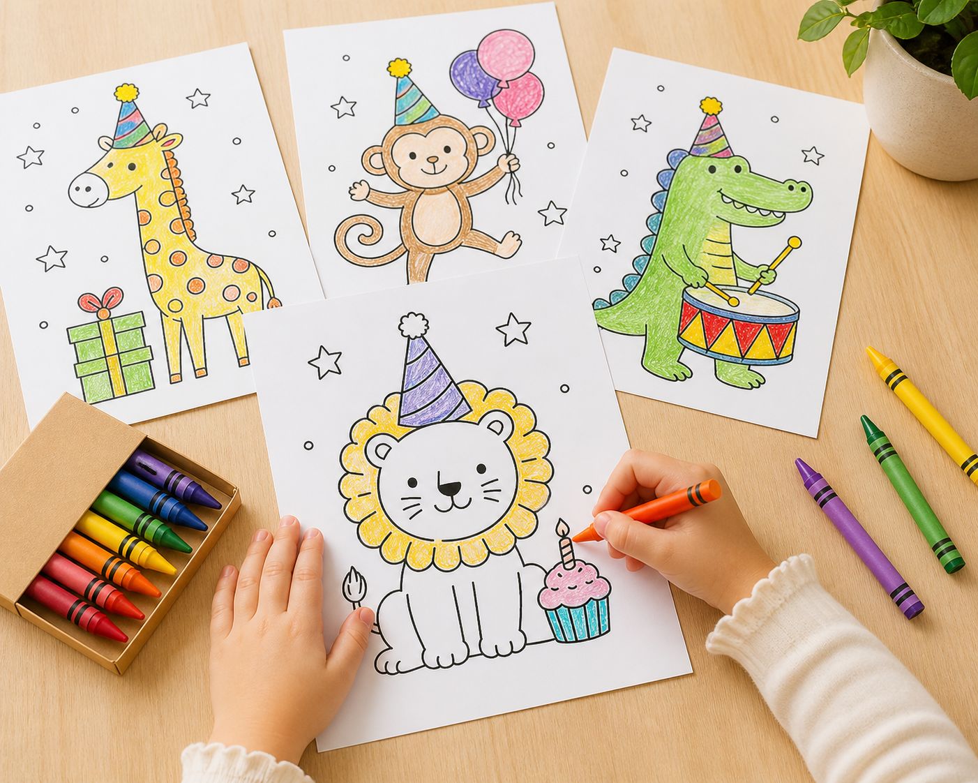 Calling All Party Animals Coloring Pack