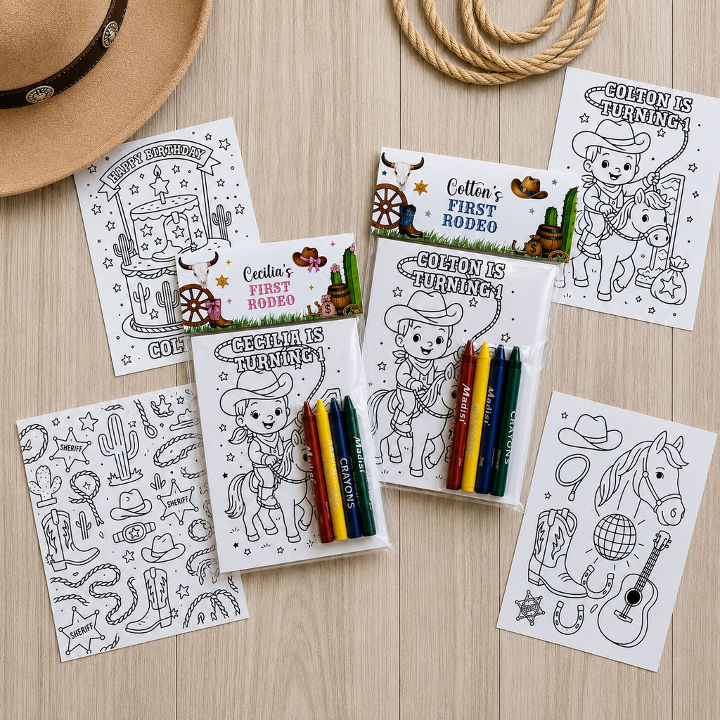 Rodeo Birthday Coloring Pack