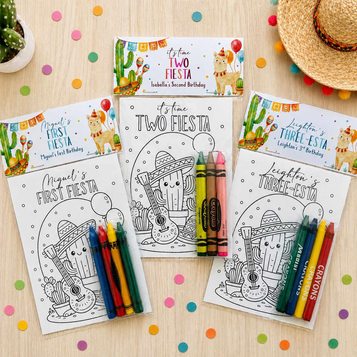 Fiesta Birthday Coloring Pack