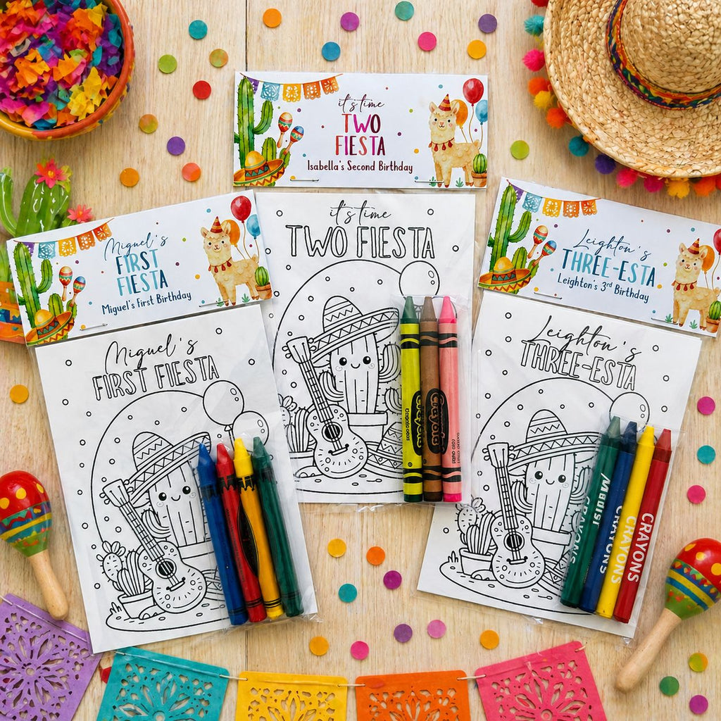 Fiesta Birthday Coloring Pack