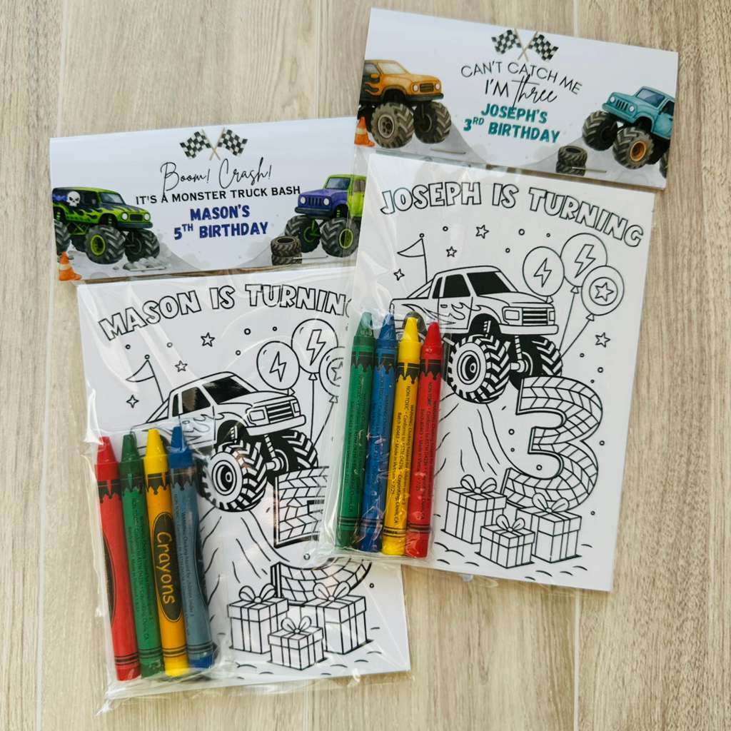 Monster Truck Coloring Packs