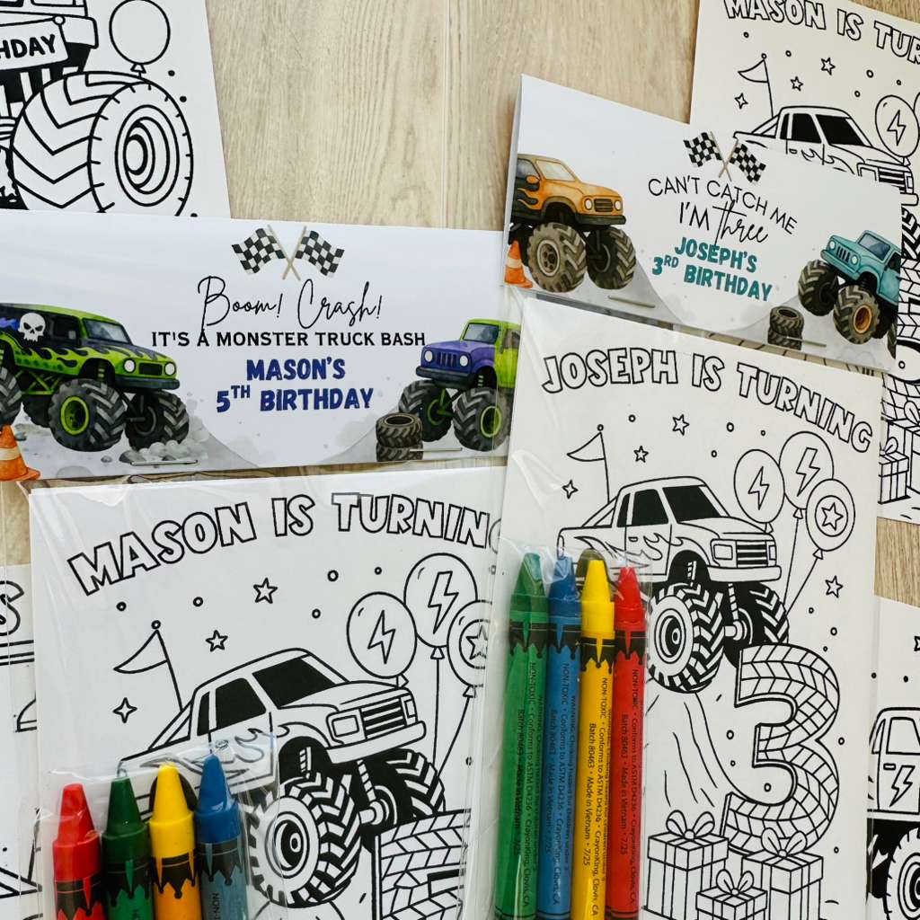 Monster Truck Coloring Packs