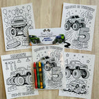 Monster Truck Coloring Packs