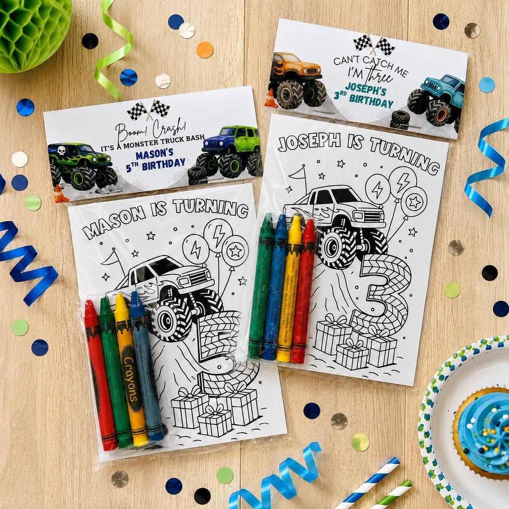 Monster Truck Coloring Packs