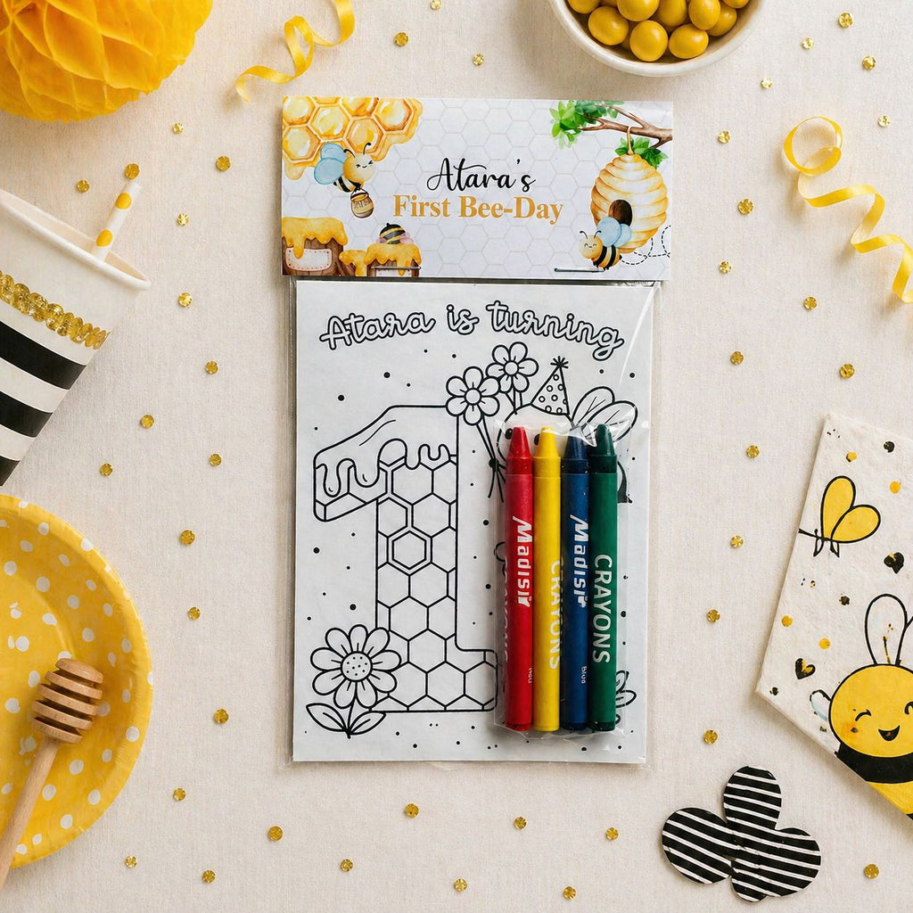 Bee Birthday Coloring Pack