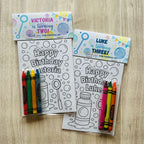 Bubble Birthday Coloring Packs