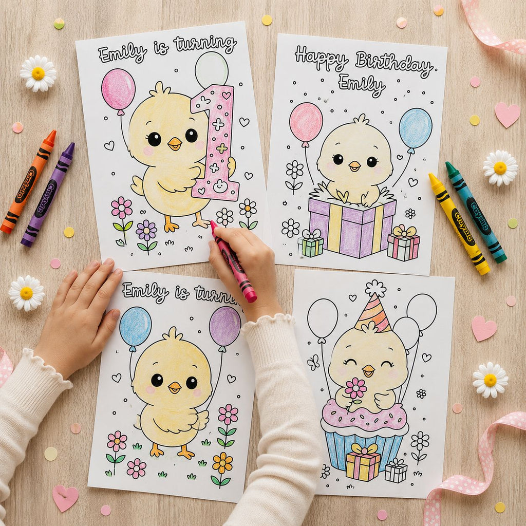 One Cute Chick Coloring Packs