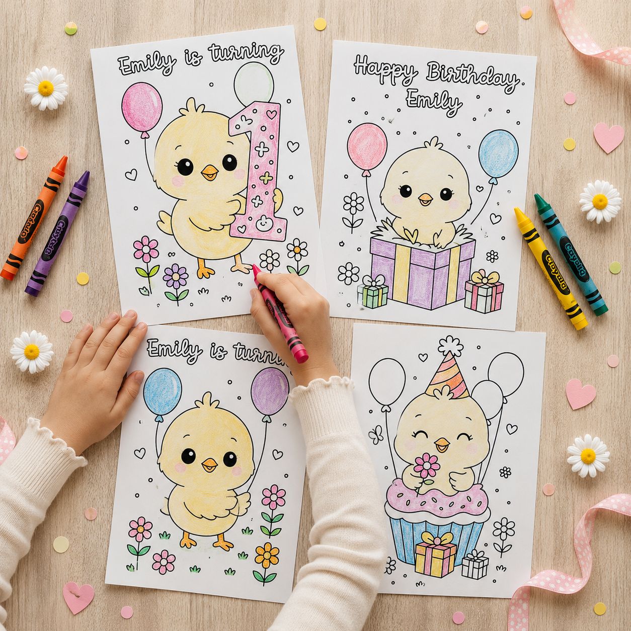 One Cute Chick Coloring Packs