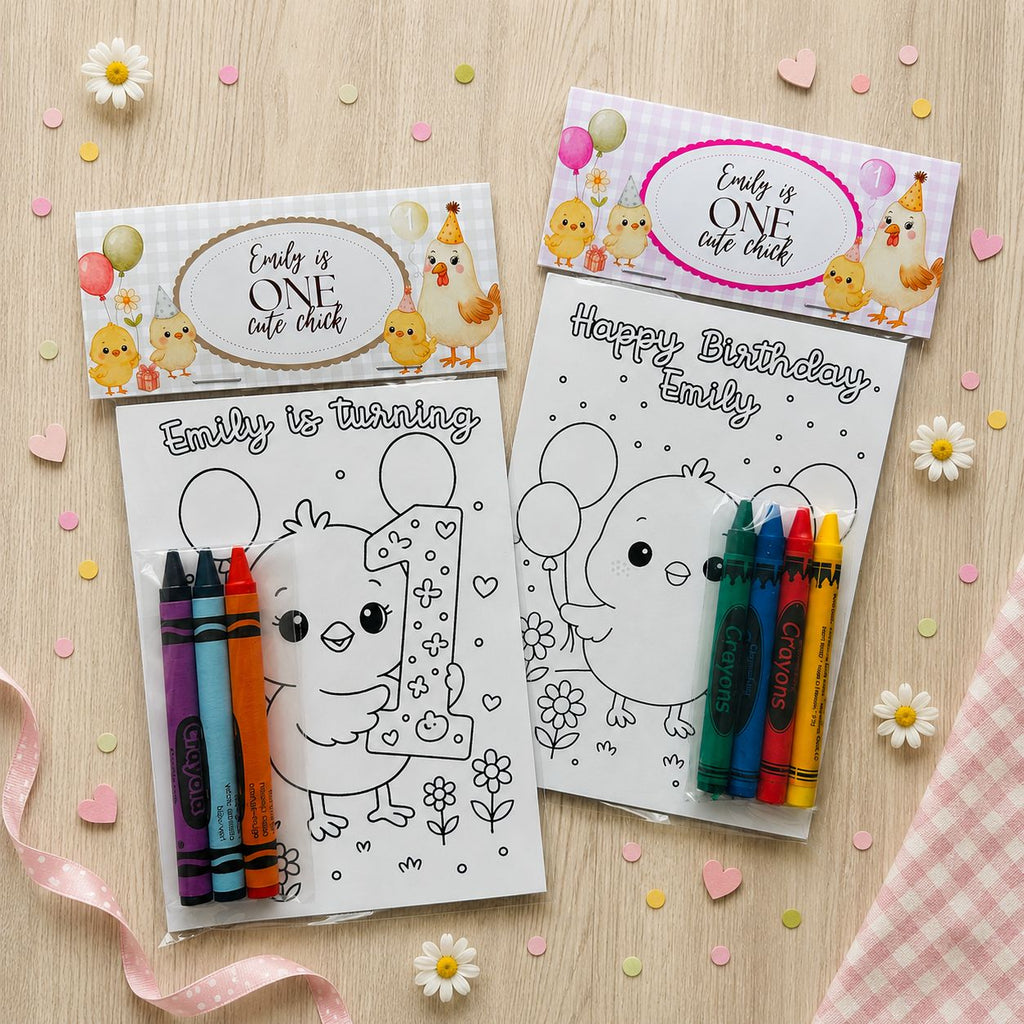 One Cute Chick Coloring Packs