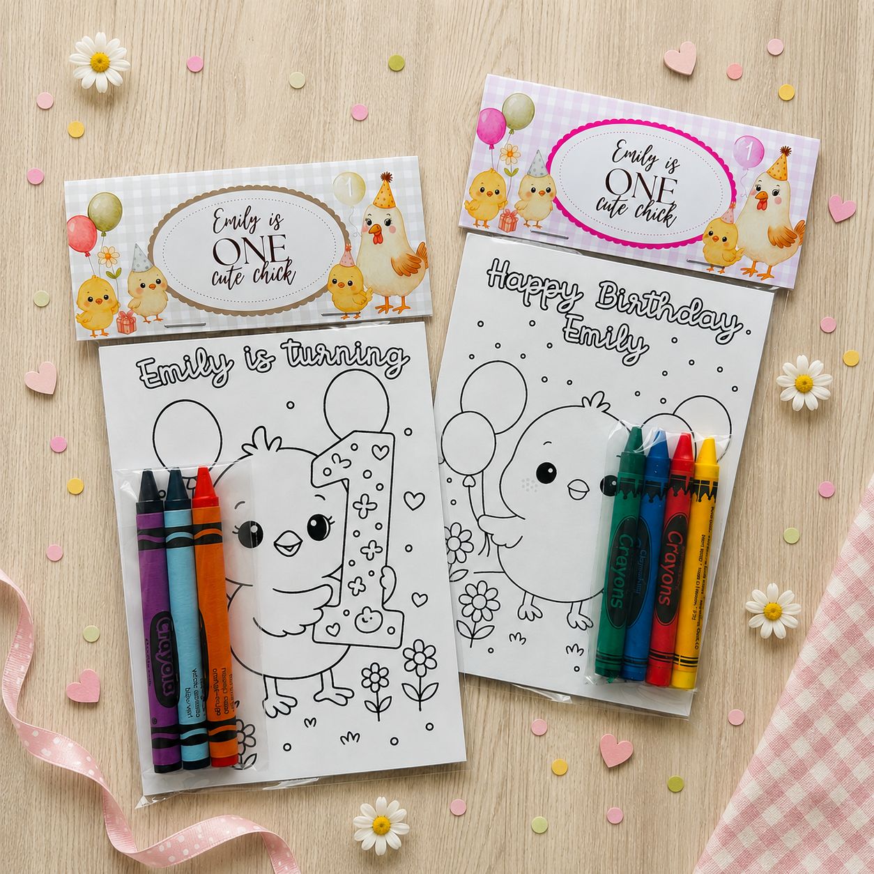 One Cute Chick Coloring Packs