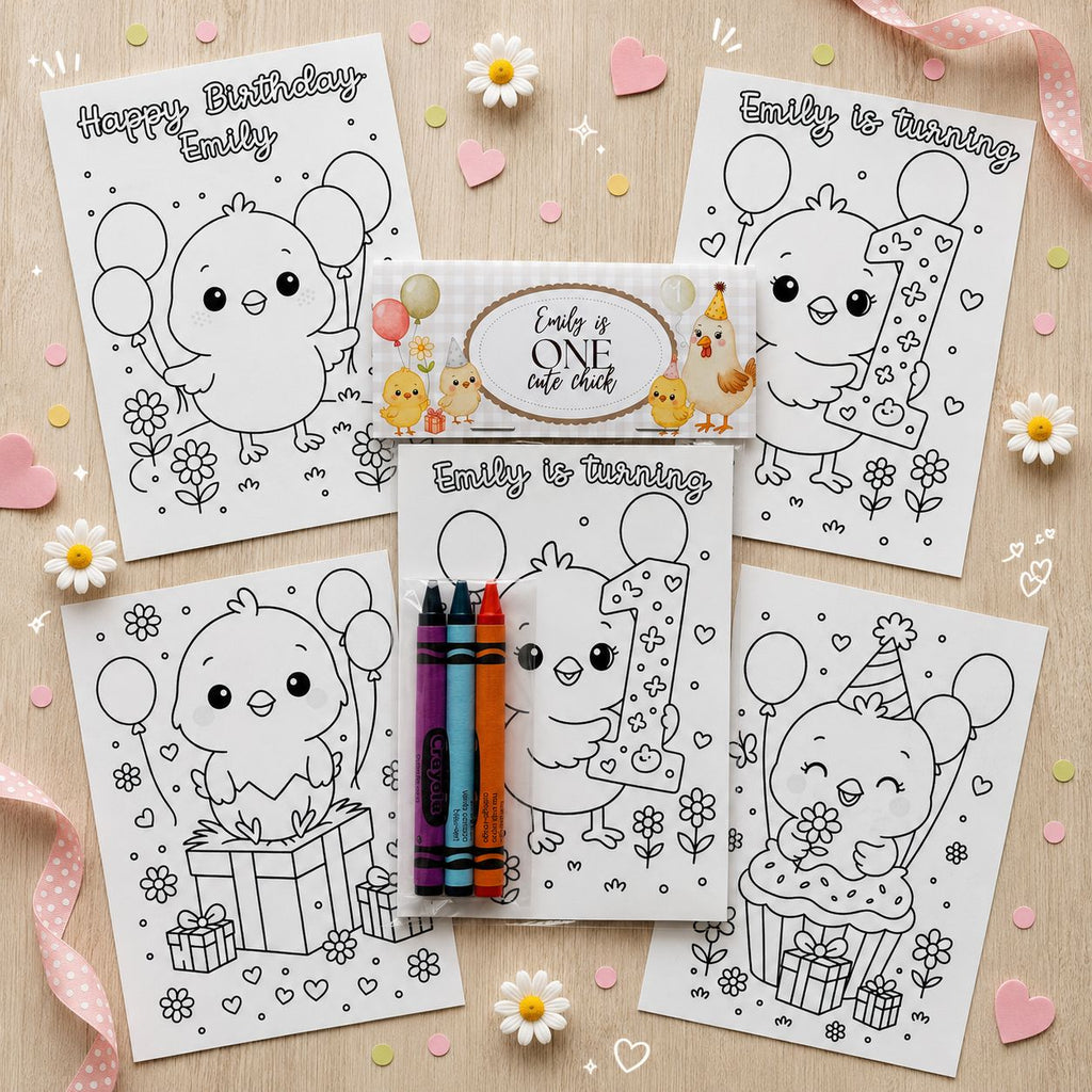 One Cute Chick Coloring Packs