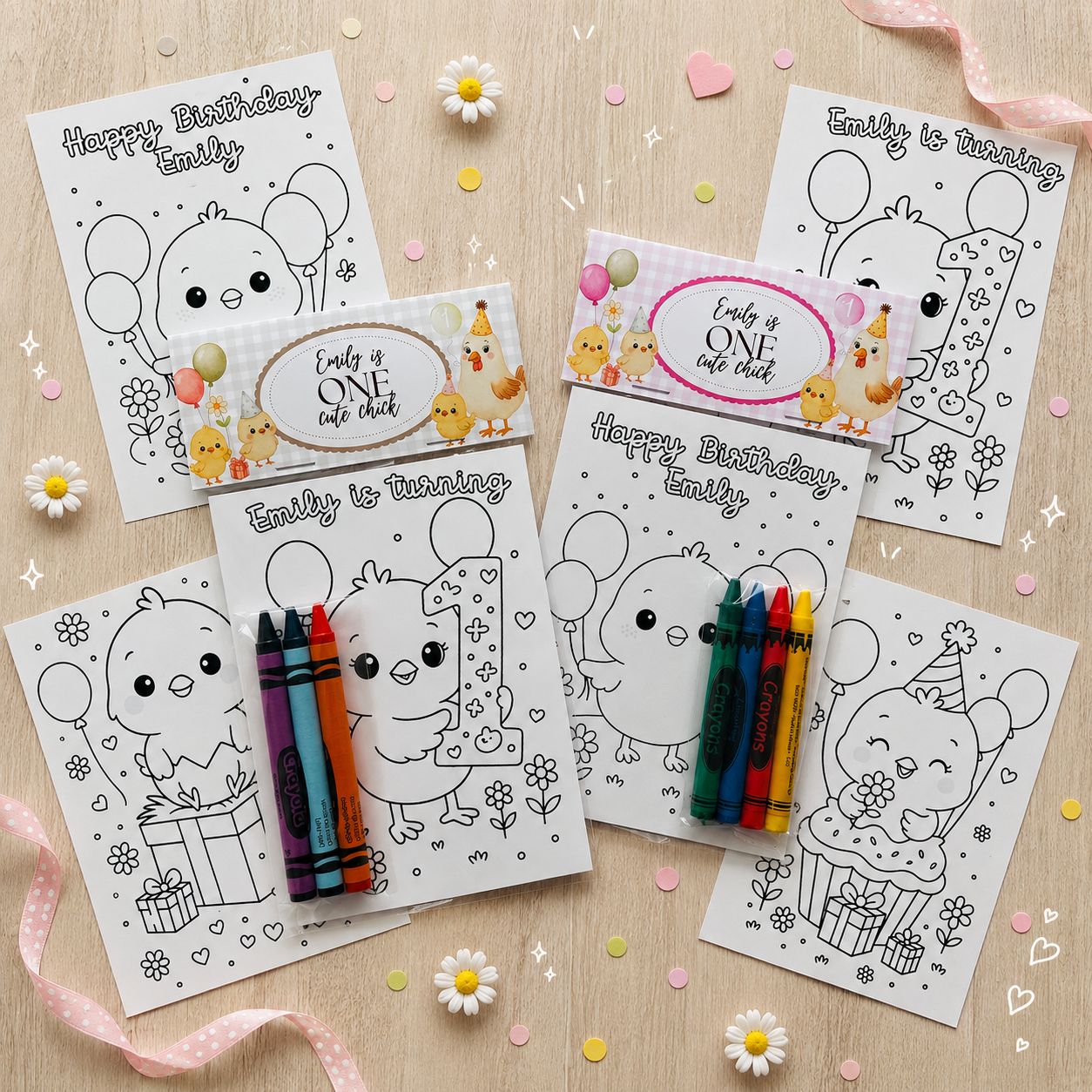 One Cute Chick Coloring Packs