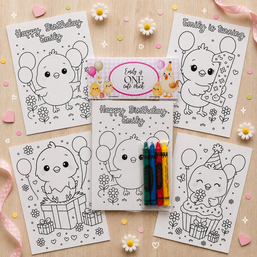 One Cute Chick Coloring Packs