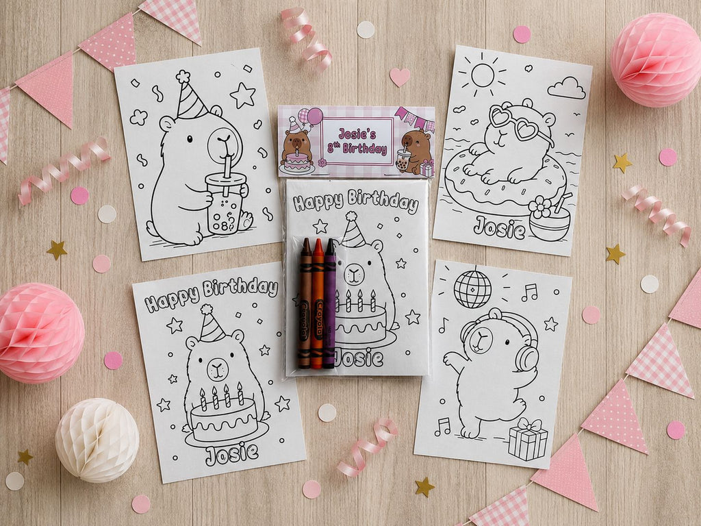 Capybara Coloring Pack