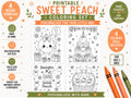 One Sweet Peach Coloring Pages (Digital)
