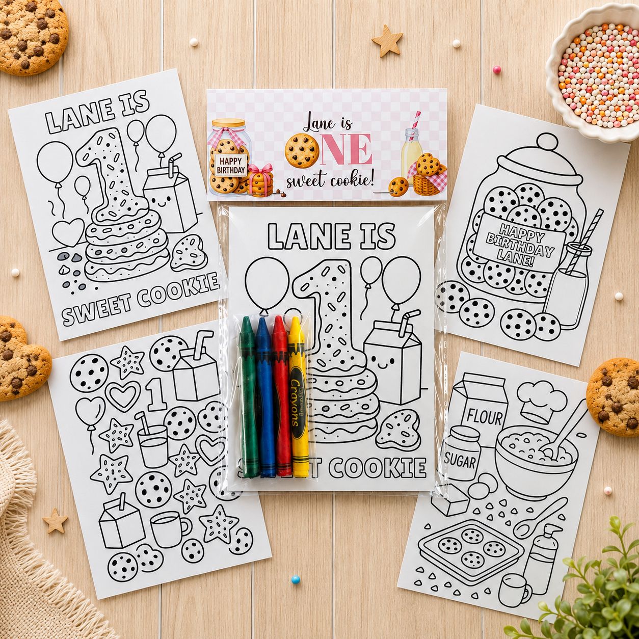 One Sweet Cookie Coloring Pack