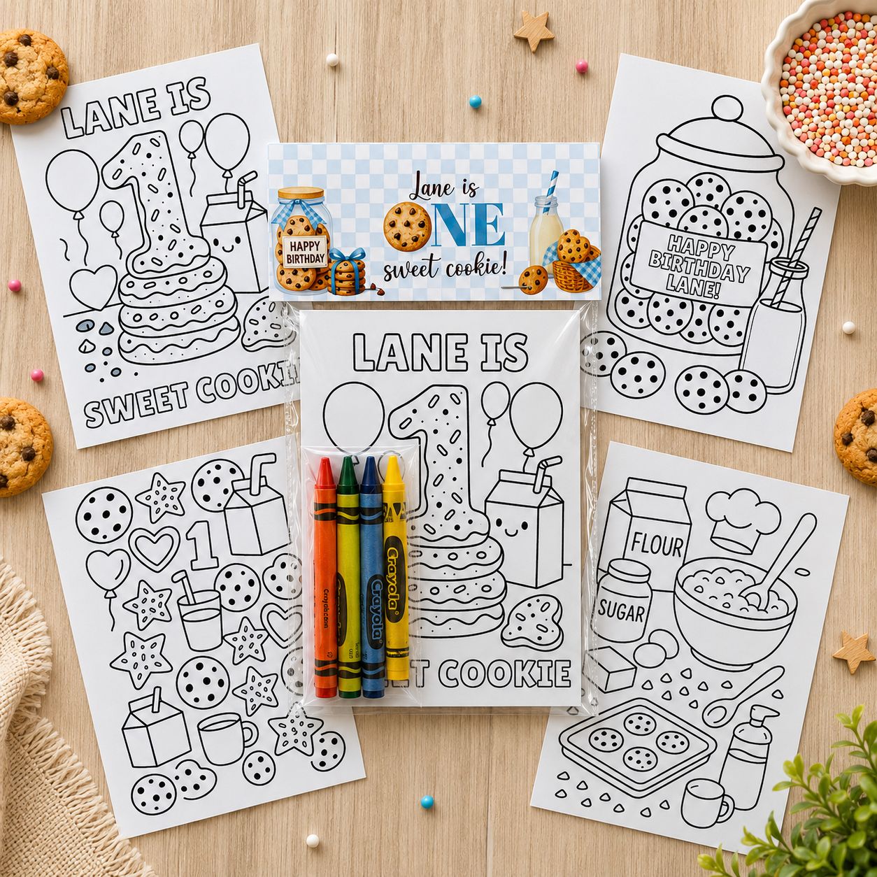 One Sweet Cookie Coloring Pack