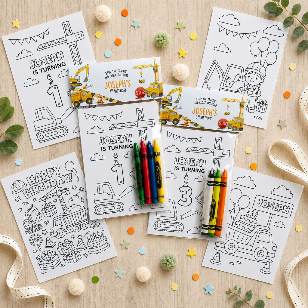 Construction Coloring Pack