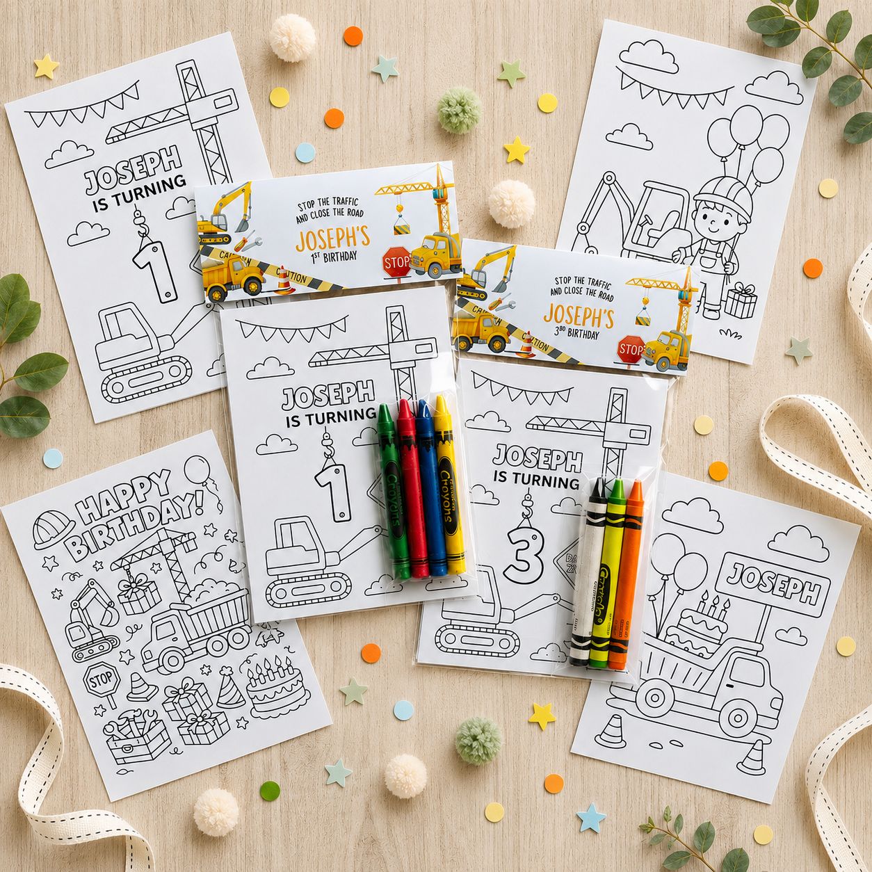Construction Coloring Pack