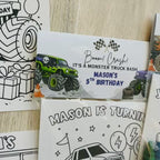 Monster Truck Coloring Packs