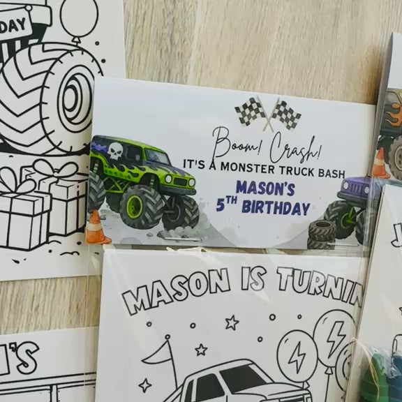 Monster Truck Coloring Packs