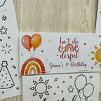 Isn't She Onederful Coloring Pack - Boho Rainbow